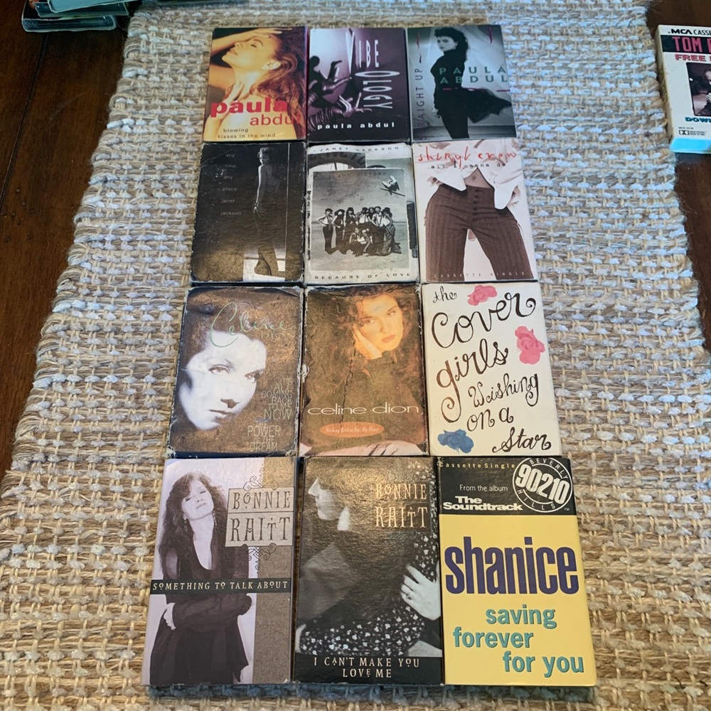 12 Cassette Single Tape Lot R&B Pop Dance